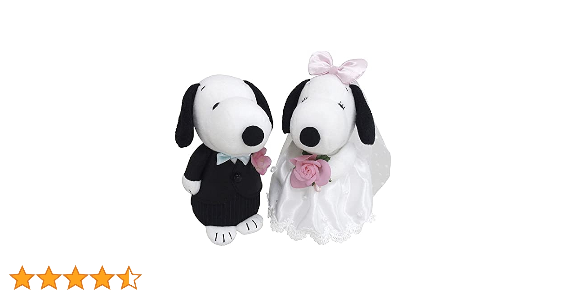 (未使用･未開封品)　SNOOPY(スヌーピー) スヌーピー&amp;ベル ウェディング 洋風 ぬいぐるみ 182074 df5ndr3 スヌーピー＆ベル ウェディング ミニマスコット 和風 | 祝電